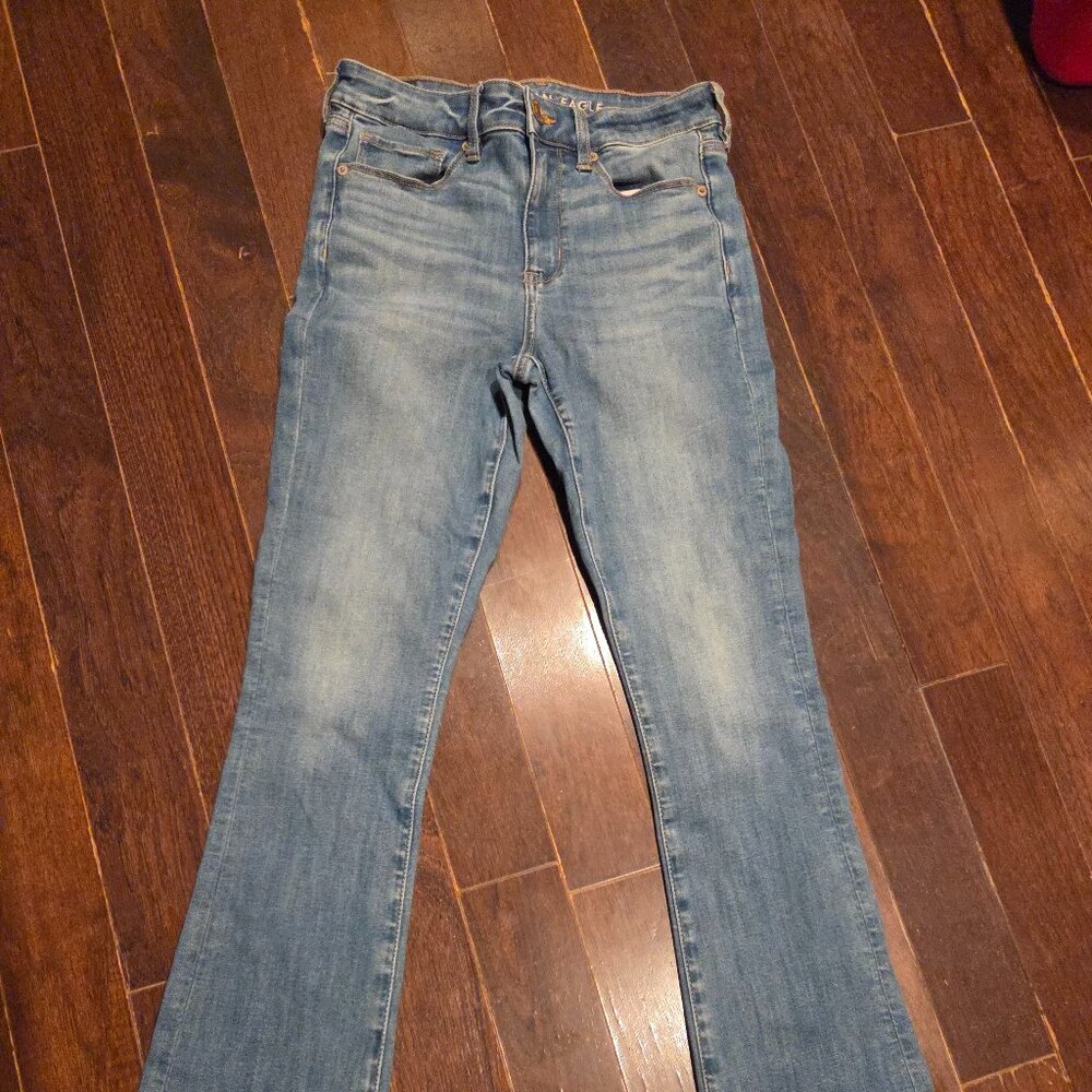 American Eagle Ne(x)t Level Stretch Hi-Rise Skinny Kick Jeans - Size 6R